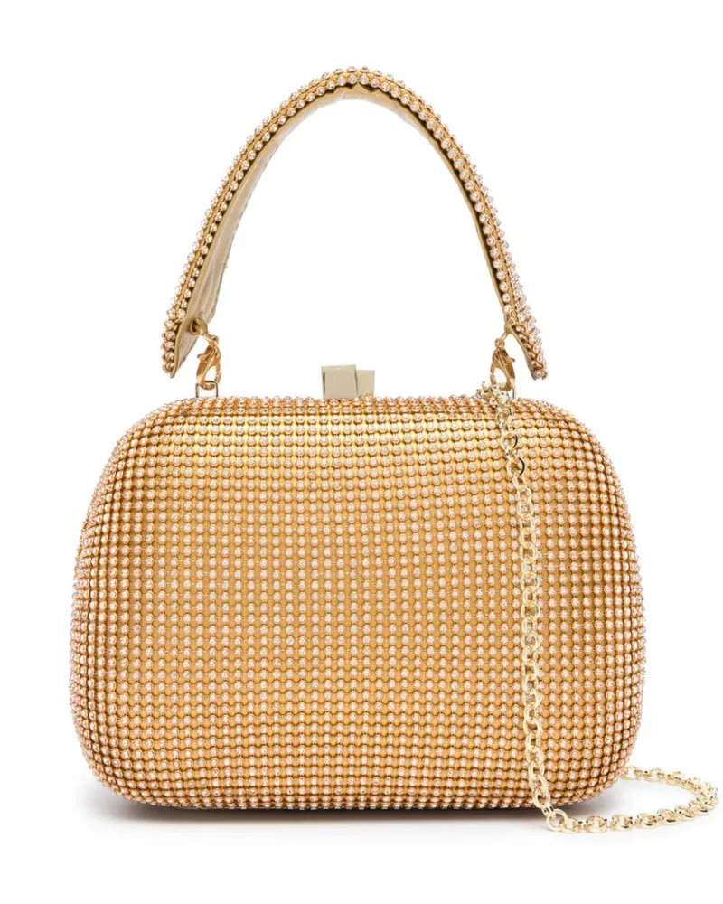 Serpui Lolita Mini-Tasche mit Kristallen Gold