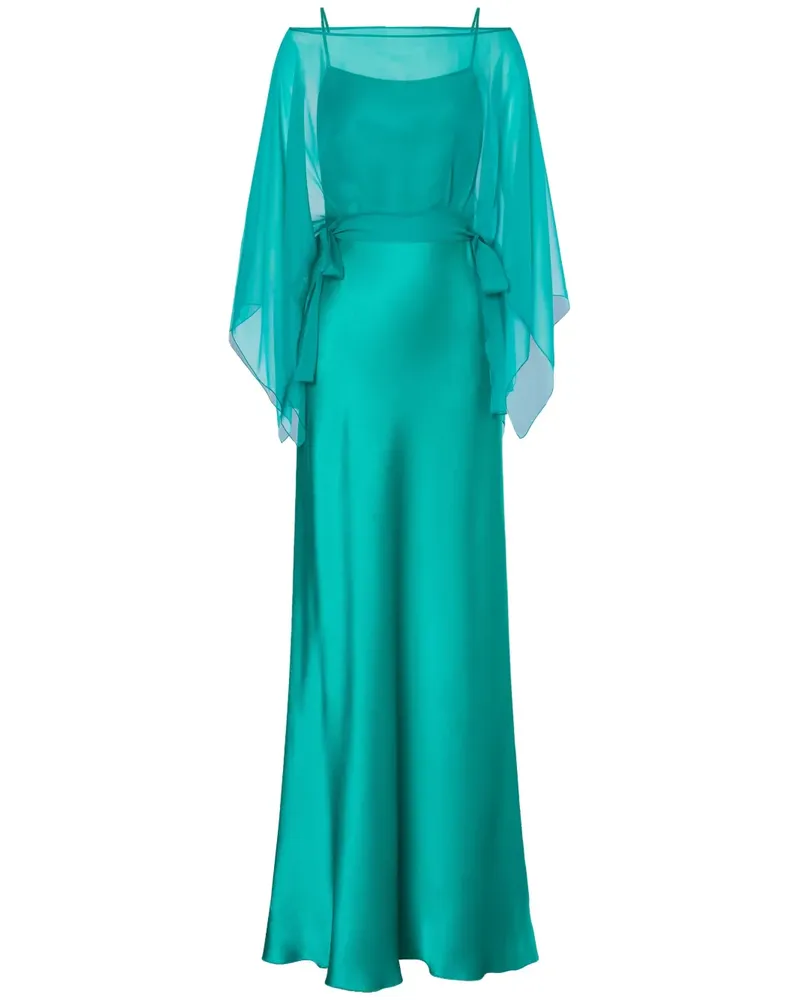 Alberta Ferretti Ausgestelltes Maxikleid - Grün Grün