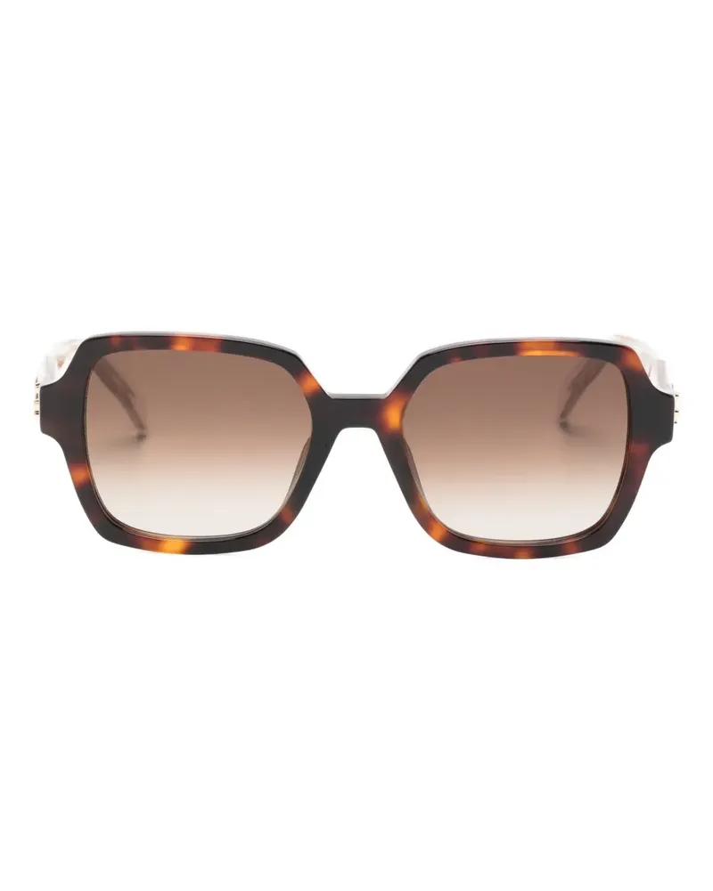 Zadig & Voltaire tortoiseshell-effect geometric-frame sunglasses - Braun Braun
