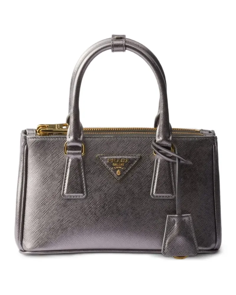 Prada Mini Galleria Handtasche - Grau Grau