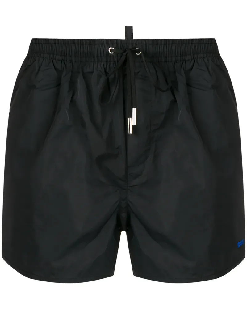Dsquared2 Badeshorts mit "Icon"-Print - Schwarz Schwarz