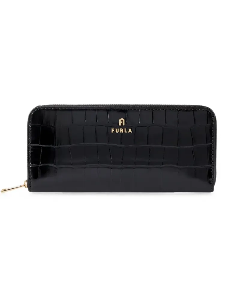 Furla Camelia L Sneakers mit rundem Reißverschluss - Schwarz Schwarz