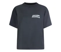 T-Shirt mit Logo-Print - Schwarz