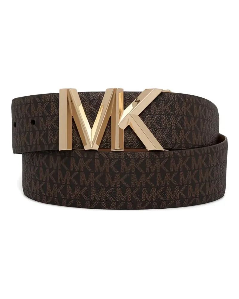 Michael Kors logo print belt - Braun Braun