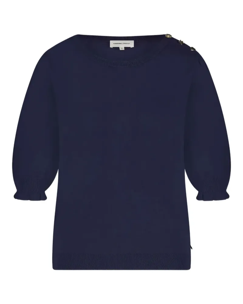 Fabienne Chapot T-Shirt mit Rüschendetail - Blau Blau