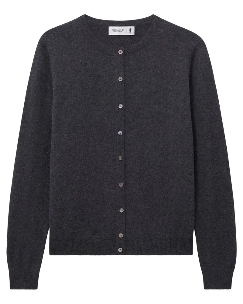 Pringle of Scotland Kaschmircardigan mit rundem Ausschnitt - Grau Grau