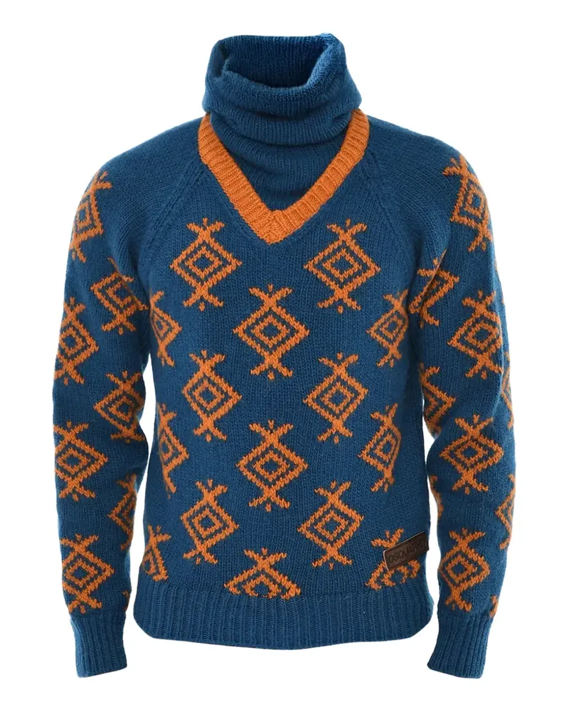 Dsquared2 Bestickter Pullover - Blau Blau
