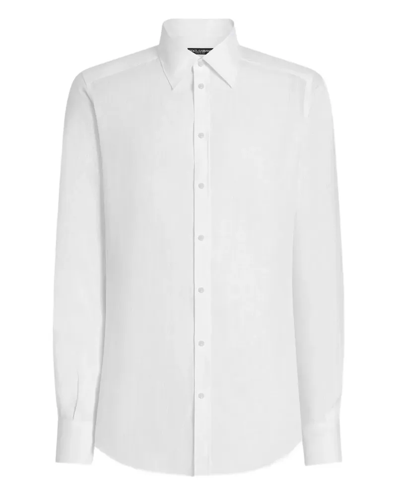 Dolce & Gabbana Langärmeliges Hemd - Weiß Weiß
