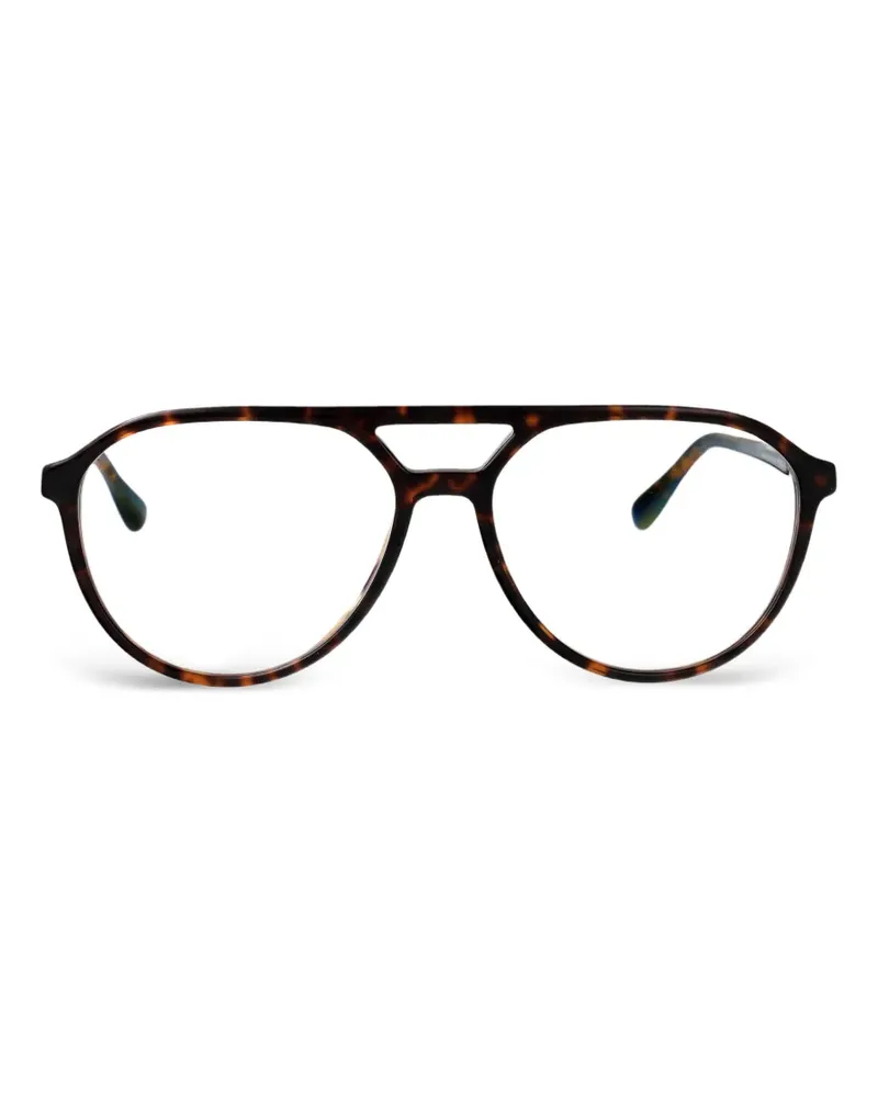 Mykita Atine Brille mit Lochstickerei - Braun Braun