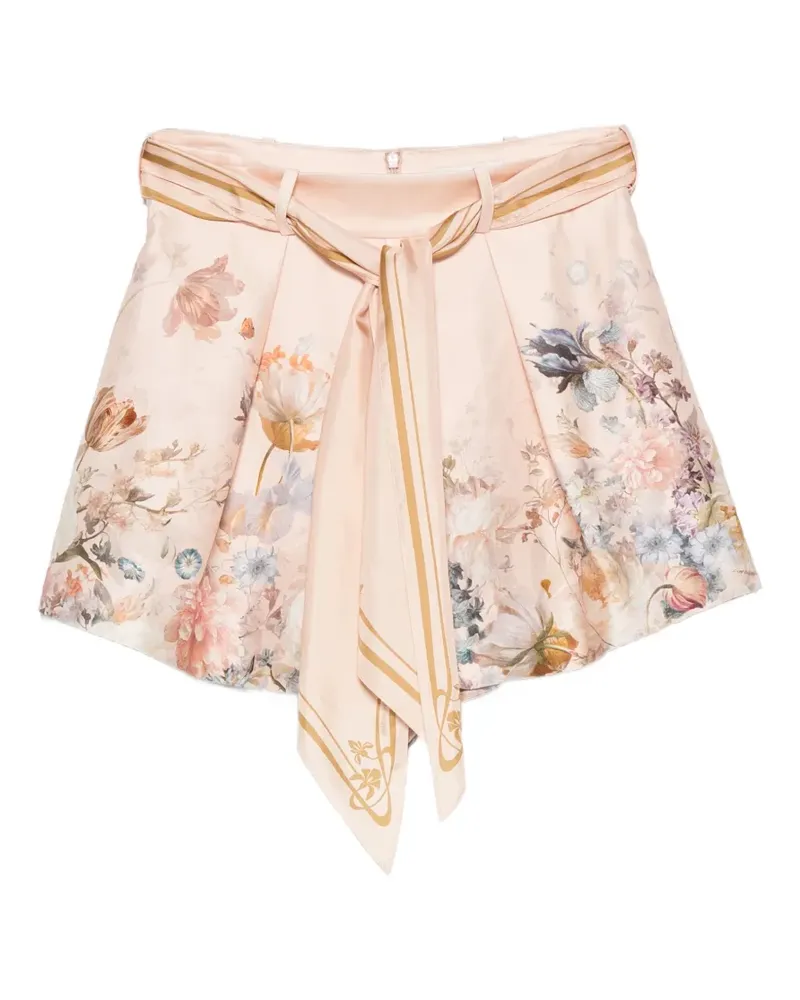 Zimmermann Shorts mit Blumenprint - Nude Nude