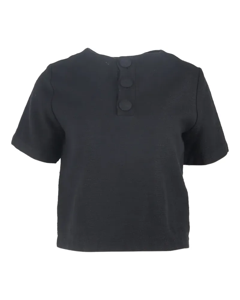 Lisa Marie Fernandez button-detailed T-shirt - Schwarz Schwarz
