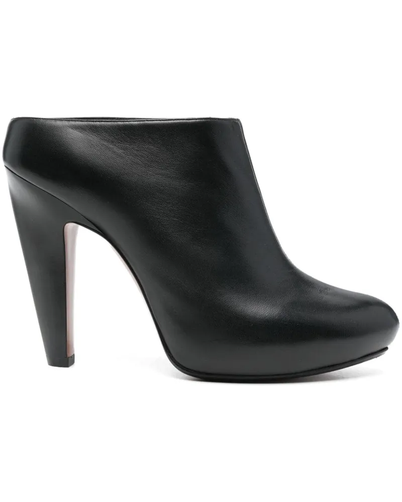 Alexander McQueen The Edge Mules 120mm - Schwarz Schwarz