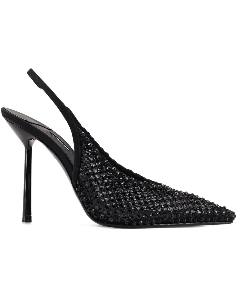 Le Silla Gilda Slingback-Pumps 100mm - Schwarz Schwarz