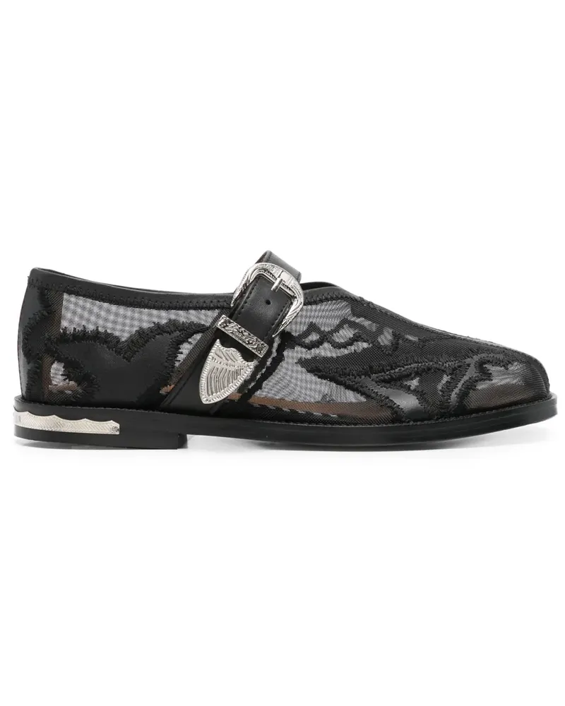 Toga Loafer mit Stickerei - Schwarz Schwarz