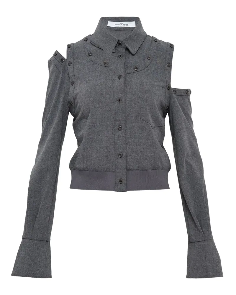 Rokh buttoned sleeve shirt - Grau Grau