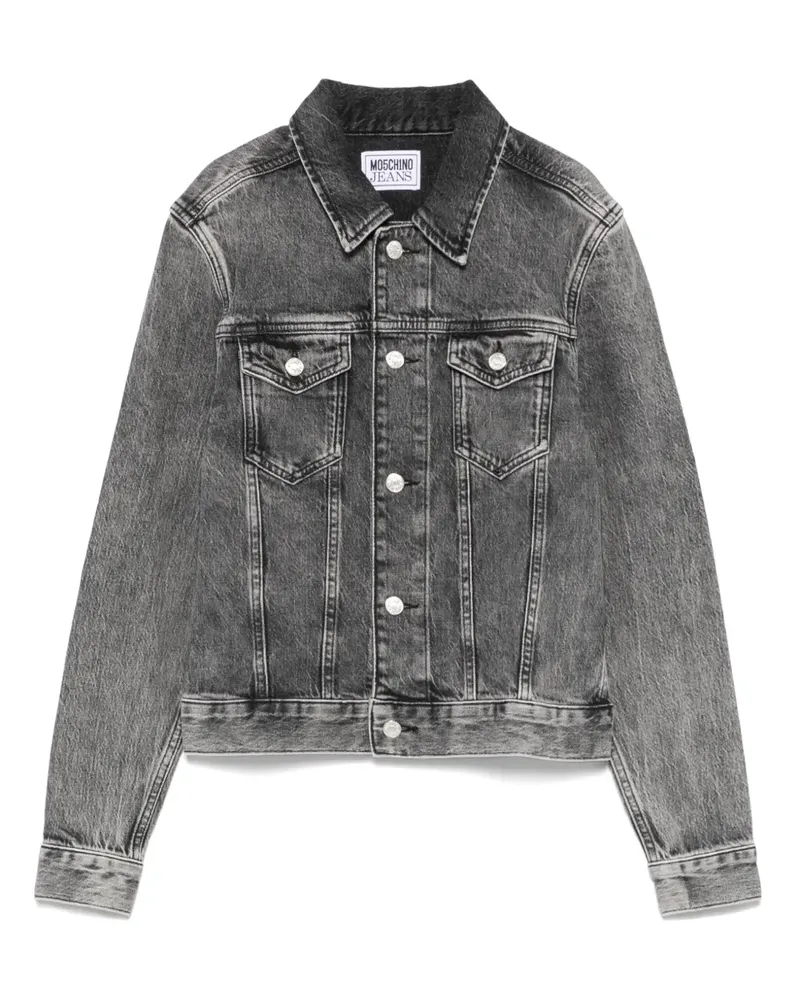 Moschino Geknöpfte Jeansjacke - Schwarz Schwarz