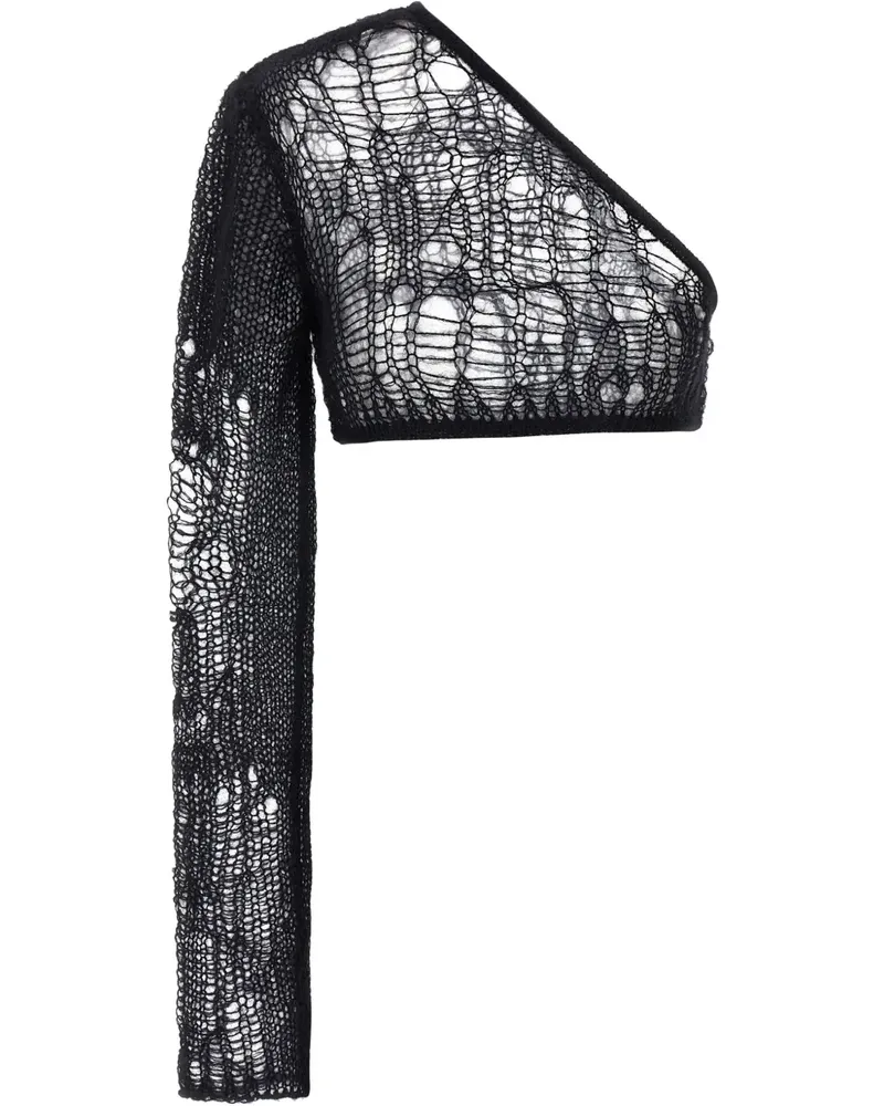 Rick Owens Spider Ziggy Oberteil - Schwarz Schwarz