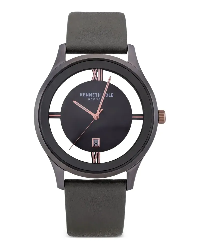 Kenneth Cole Skeleton Armbanduhr 44mm - Schwarz Schwarz