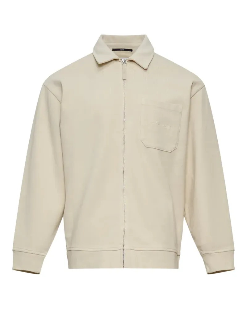 C.P. Company 10/2 zip-up collared sweatshirt - Nude Nude