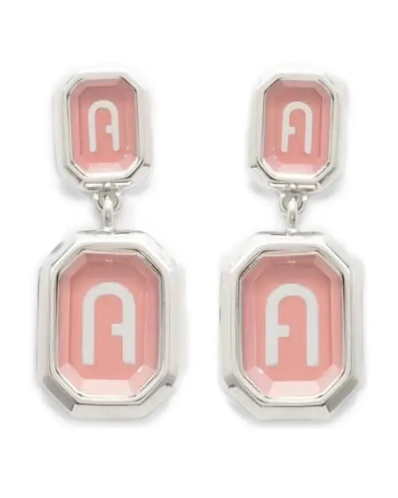 Furla Ohrring mit Logo - Silber Silber