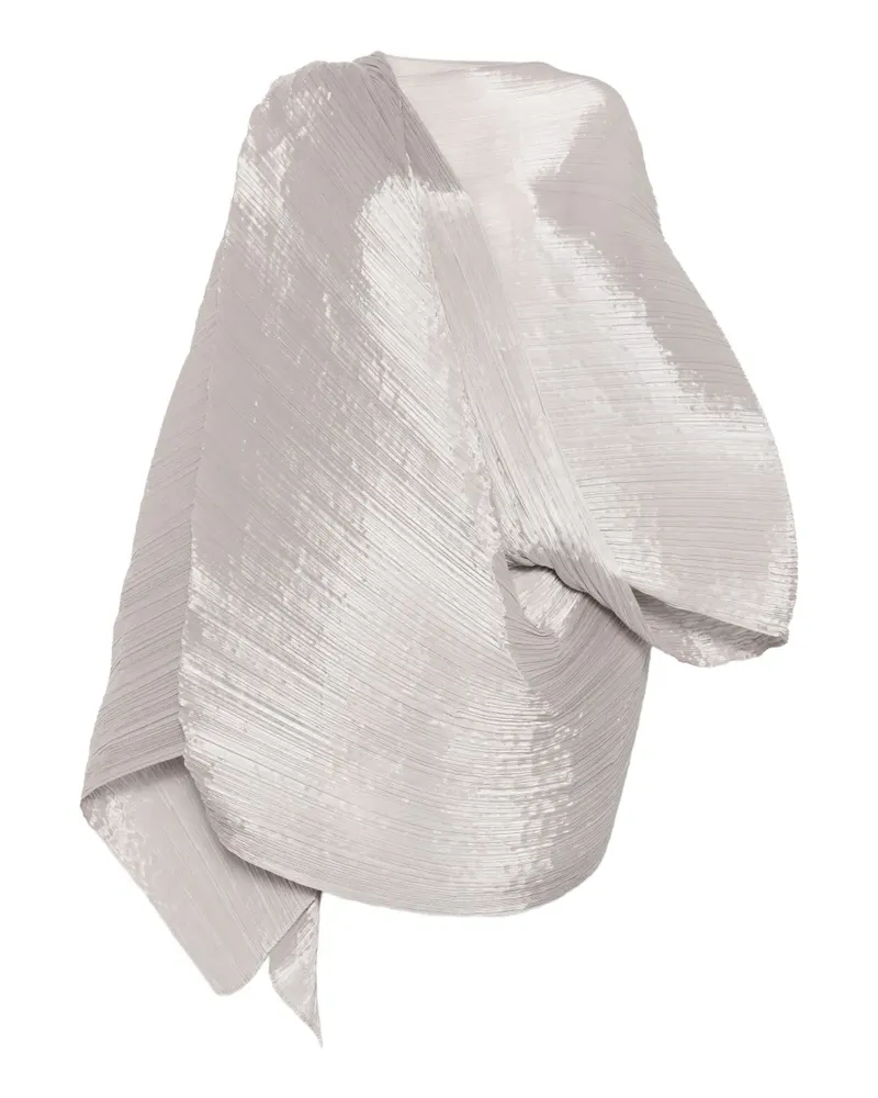 Issey Miyake pleated scarf - Nude Nude