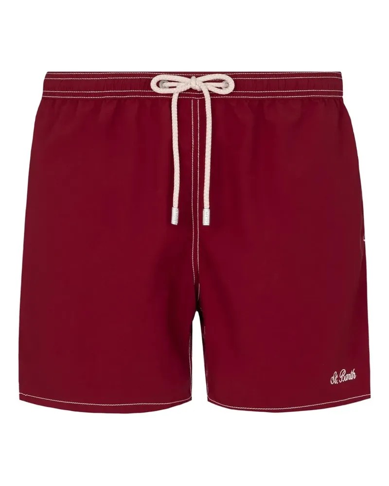 MC2 Saint Barth Badeshorts mit Kontrastnähten - Rot Rot