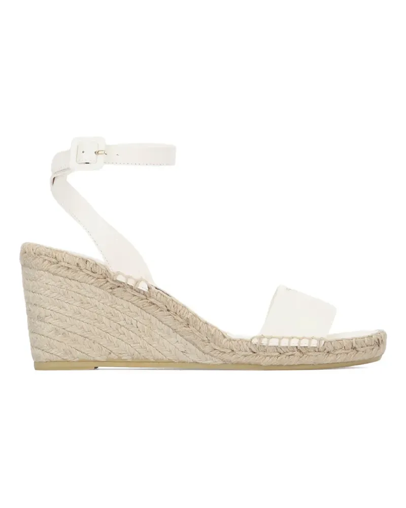 Prada ankle-strap wedge espadrilles - Weiß Weiß
