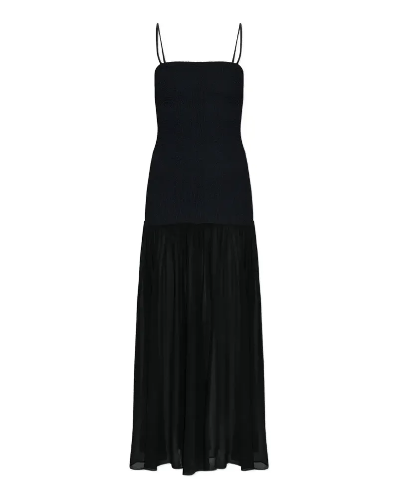 Hunza G crinkle dress - Schwarz Schwarz