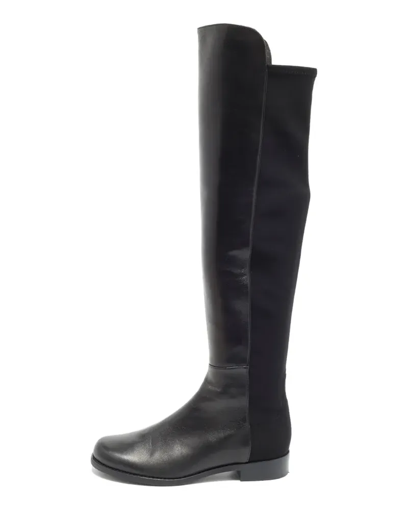 Stuart Weitzman Lowland Stiefel mit Einsätzen - Schwarz Schwarz