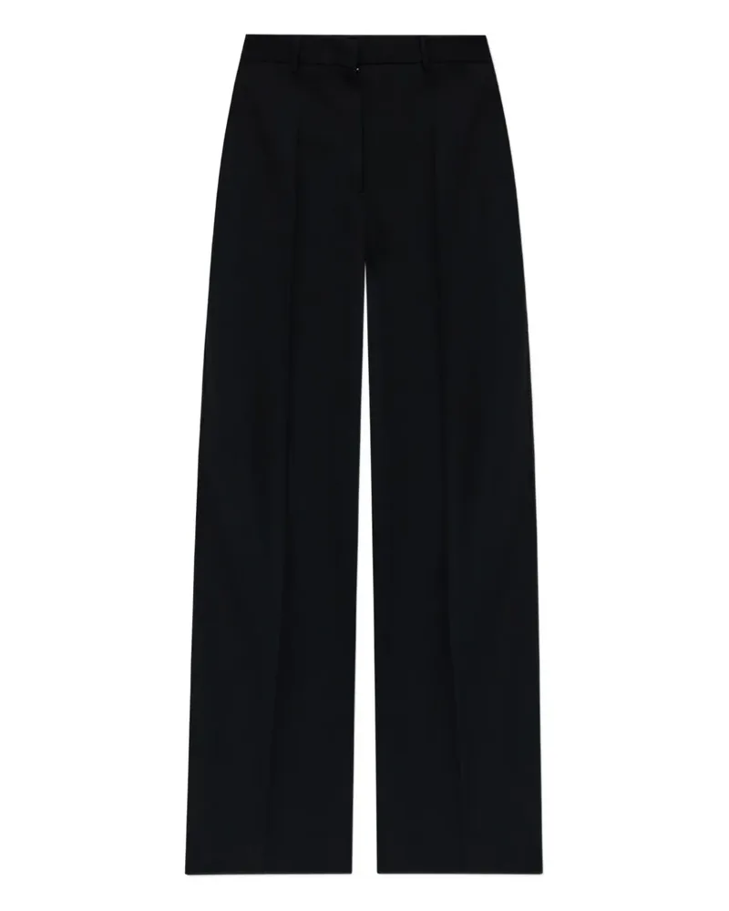 Jil Sander Hose mit Bundfalten - Schwarz Schwarz