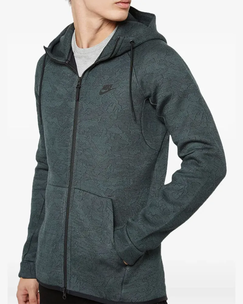Nike Tech Fleece jacquard zip hoodie - Grün Grün