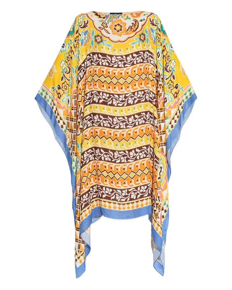 Etro Strandkleid mit Blumen-Print - Gelb Gelb