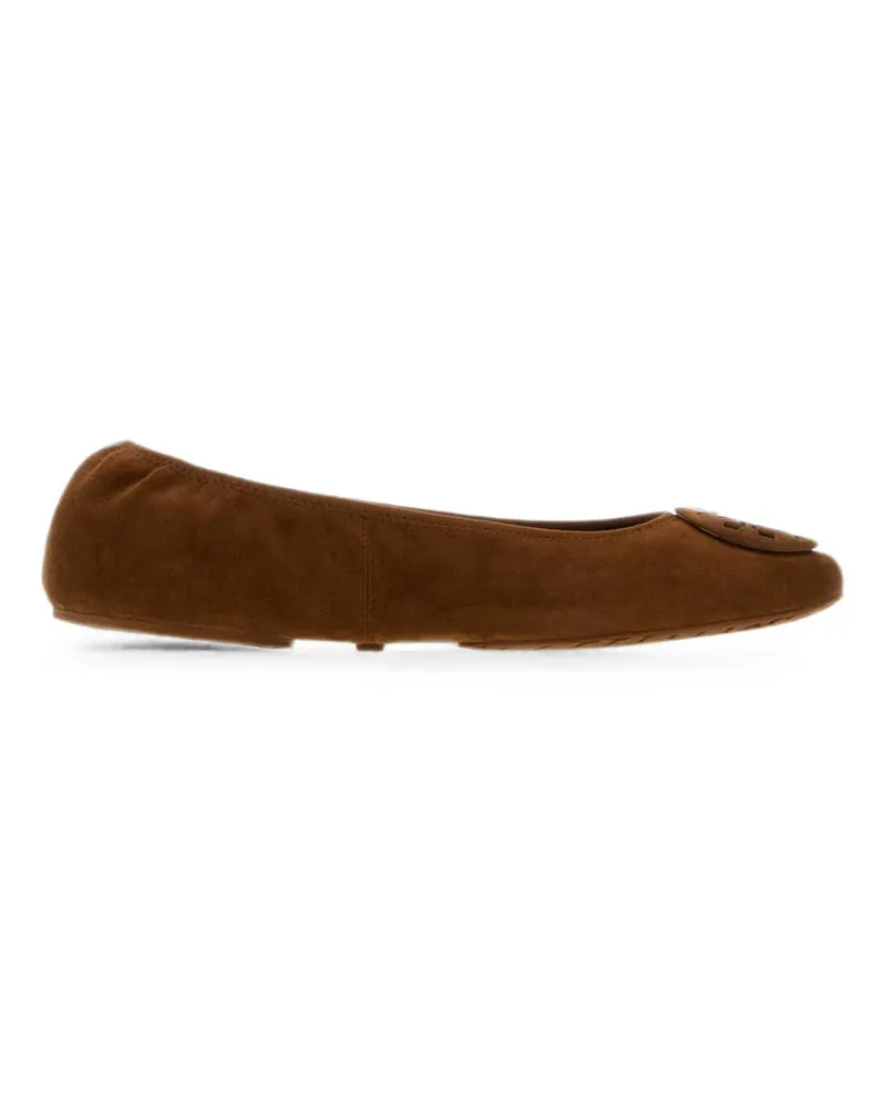 Tory Burch Reva suede ballet flats - Braun Braun