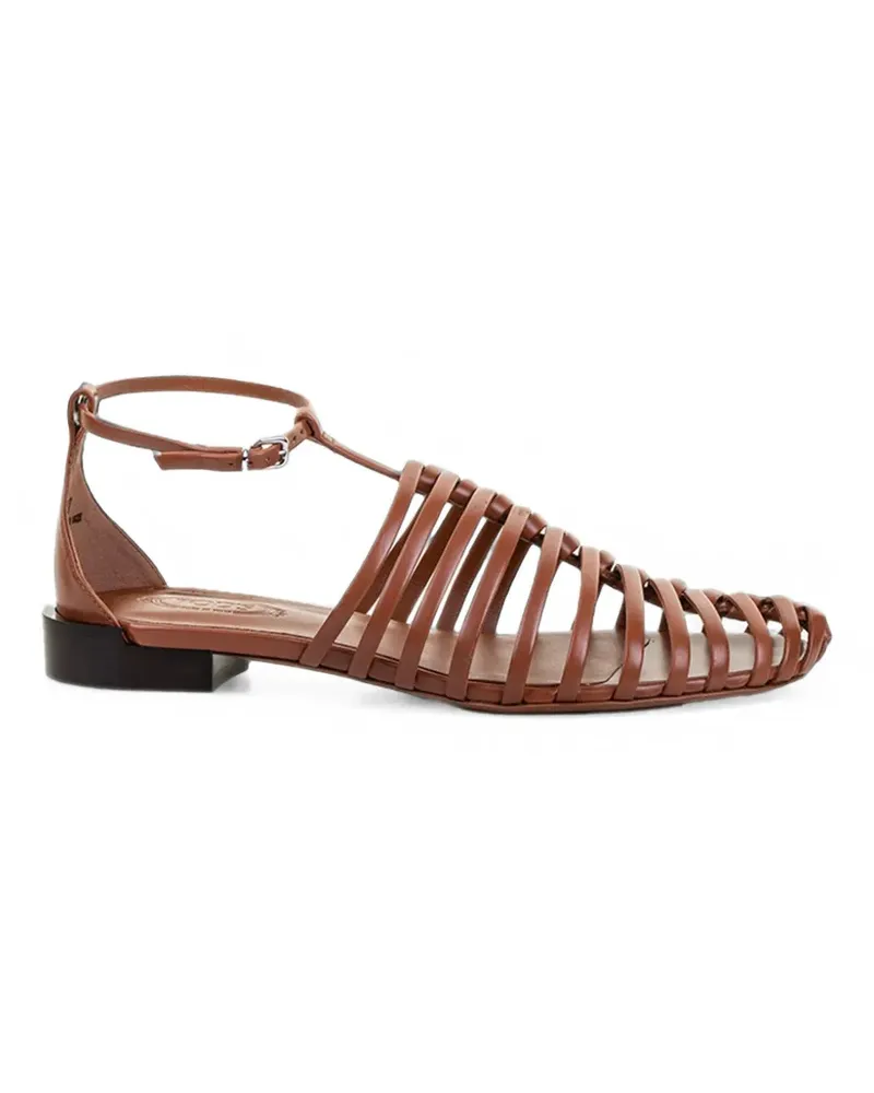 TOD'S Flache Riemchensandalen - Braun Braun