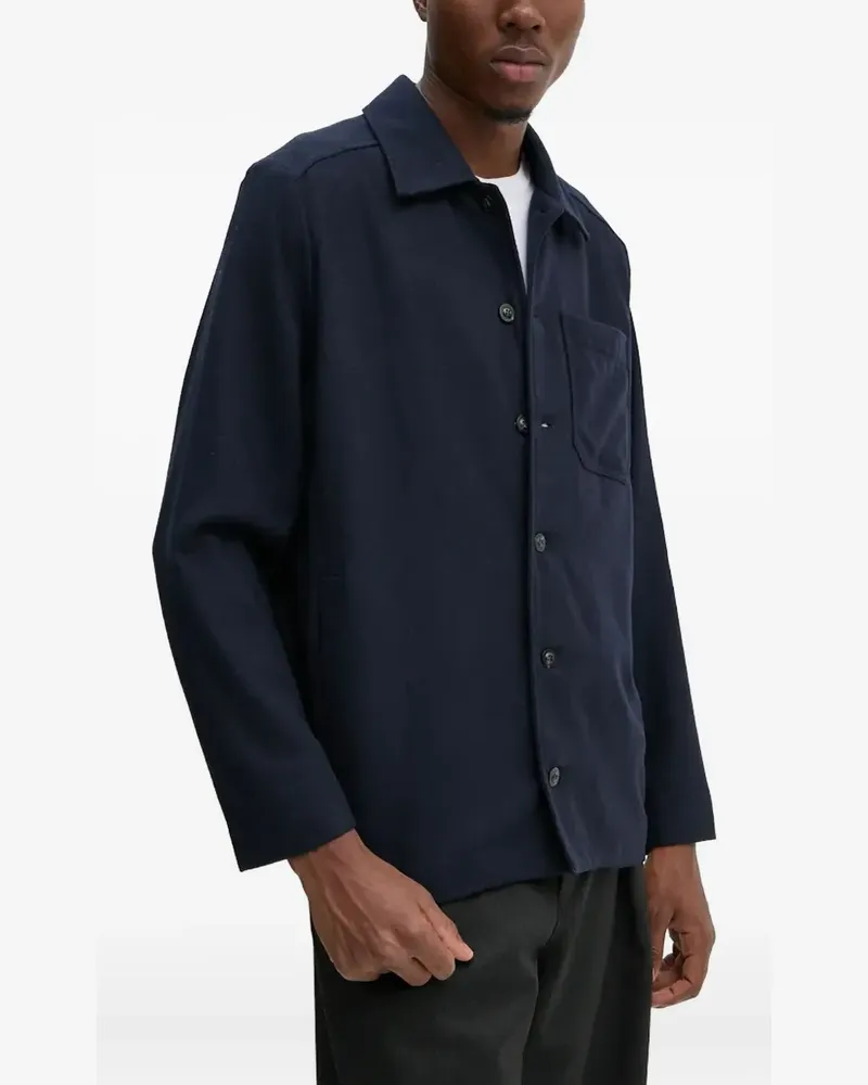 A.P.C. Jacke mit aufgesetzter Tasche - PIA BLUE Pia