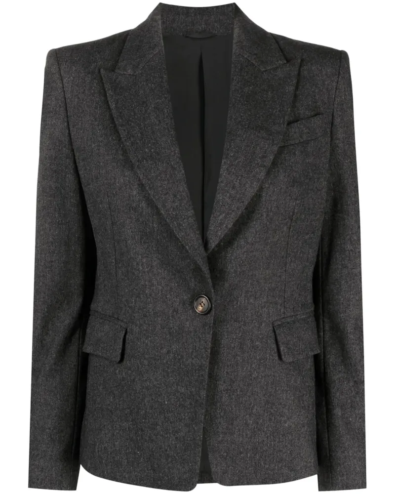 Brunello Cucinelli Einreihiger Blazer - Grau Grau
