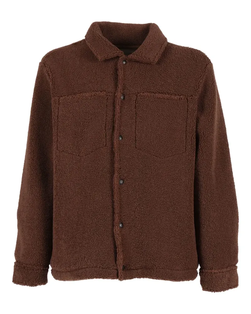 Ballantyne teddy-cloth button-fastening jacket - Braun Braun