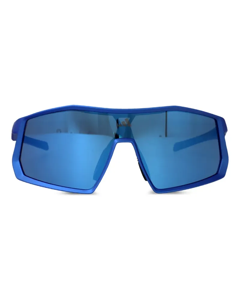 adidas geometric-frame sunglasses - Blau Blau