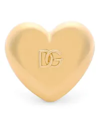 Dolce & Gabbana Herzring mit Logo-Prägung Gold