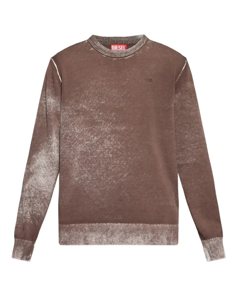 Diesel K-Laurent Pullover mit Logo-Stickerei - Braun Braun