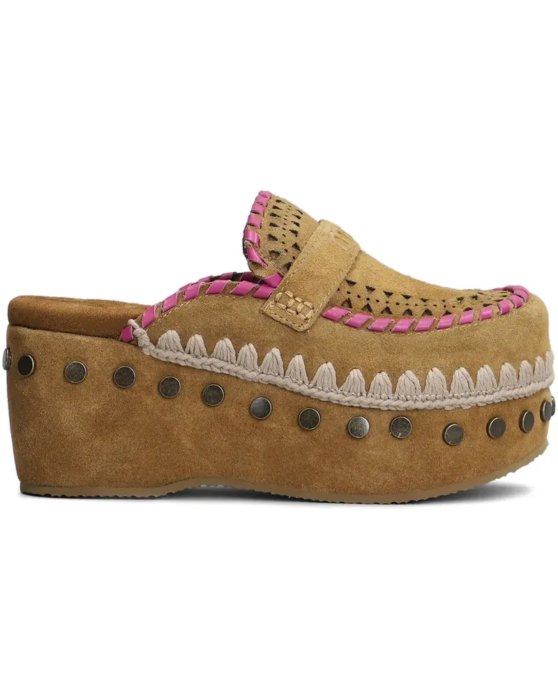 Mou Clogs aus Wildleder 60mm - Braun Braun