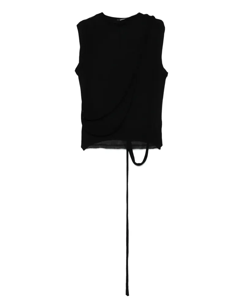 OTTOLINGER Deconstructed Oberteil - Schwarz Schwarz