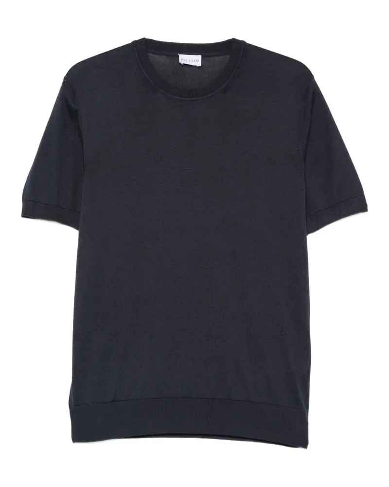 Pal Zileri T-Shirt mit Rundhalsausschnitt - Blau Blau