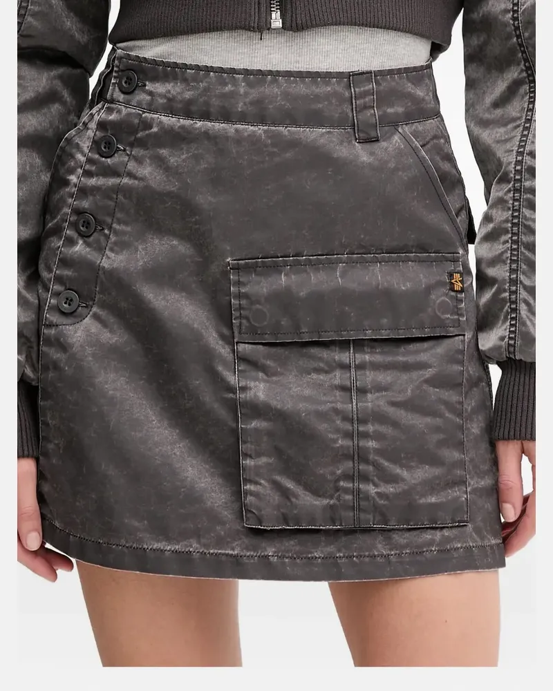 Alpha Industries Rock mit aufgesetzten Taschen - Grau Grau