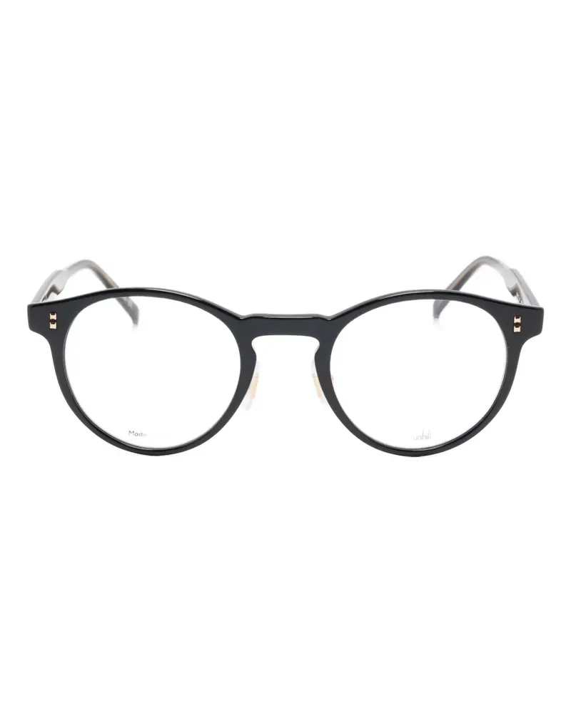 Dunhill Brille mit rundem Gestell - Schwarz Schwarz