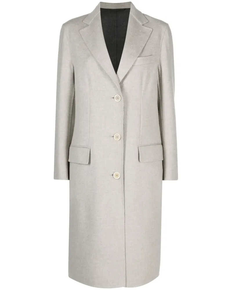 Brioni Solferino Mantel - Grau Grau
