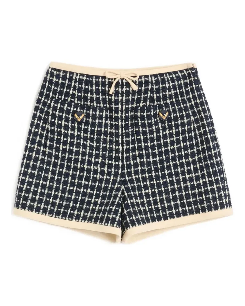 Valentino Garavani Shorts aus Bouclé - Blau Blau