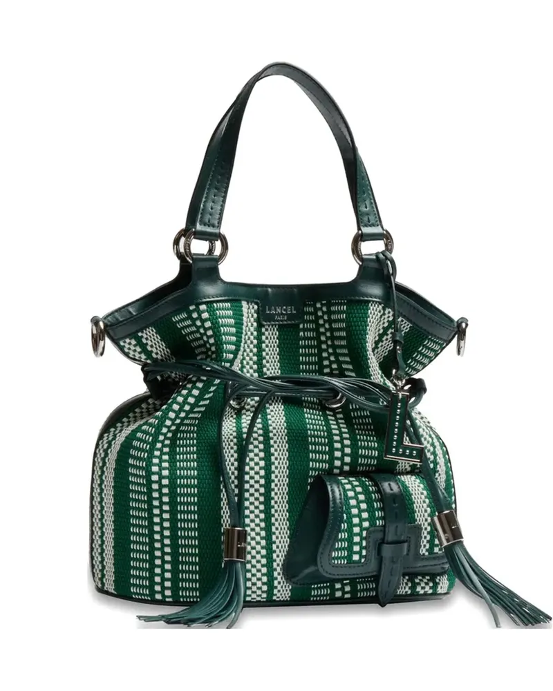 Lancel Stripes Beuteltasche mit Quaste - Grün Grün