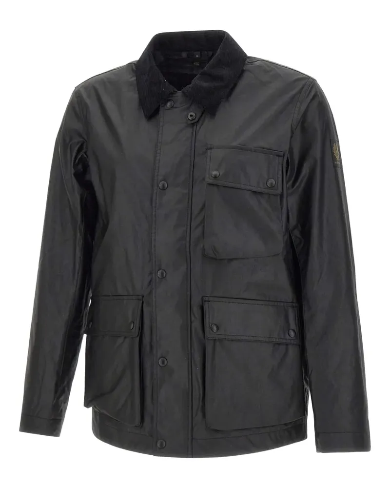Belstaff corduroy-collar jacket - Schwarz Schwarz