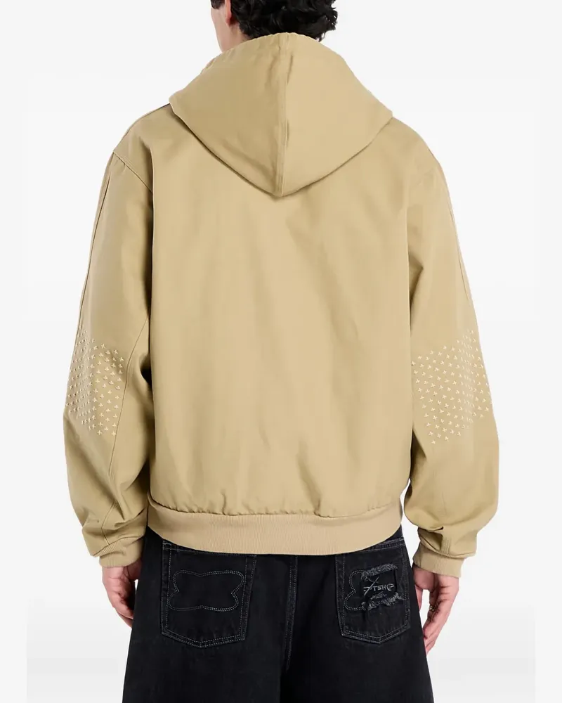 Nike Kapuzenjacke mit Ellenbogen-Nieten - Nude Nude